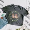 Simply Sage Market Women's Bunnies Floral Wreath Short Sleeve Relaxed Fit Cropped Tee - 3 of 4