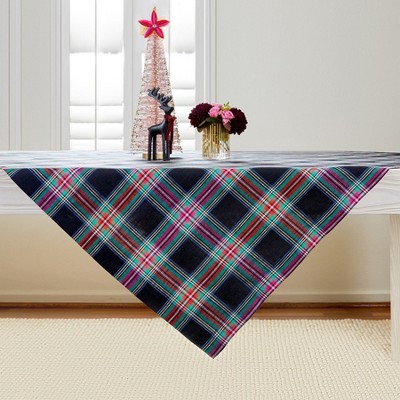 Solino Home Linen Jewel Plaid Table Throw