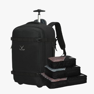 Hynes Eagle GlidePath 42L Rolling Backpack x PackPal Cube Set-Black - 1 of 4
