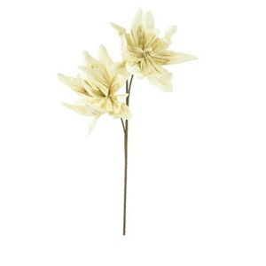 White Lily-Like Stems 41"H EVA Foam & Wire Floral Arrangement – Bendable Neutral Spring Decor (Set of 6) By Kalalou - 1 of 3