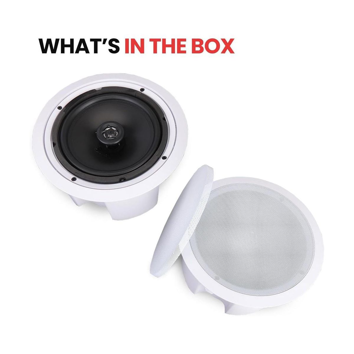 Ceiling Wall Mount Enclosed Speaker for Home Audio with High-Quality Sound, Easy Installation, White Finish - thumbnail 7