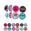 Big Dot of Happiness 50's Sock Hop - 1950s Rock N Roll Party Funny Name Tags - Party Badges Sticker Set of 12 - 2 of 4