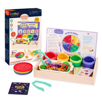 Battat Education Stir & Sort Fine Motor Food Court : Target