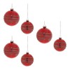 Red Glittered Glass Ball Ornament (Set of 6) - 2 of 4