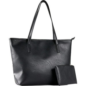 Tote Bags Vegan Leather Handbags for Women Top Handle Ladies Shoulder Bags - 1 of 4