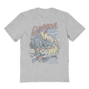 Rerun Island Men's Oregon Short Sleeve Graphic Cotton T-shirt - 1 of 1
