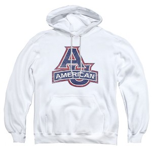 American University Official Distressed Primary Logo Adult Pull-Over Hoodie - 1 of 4