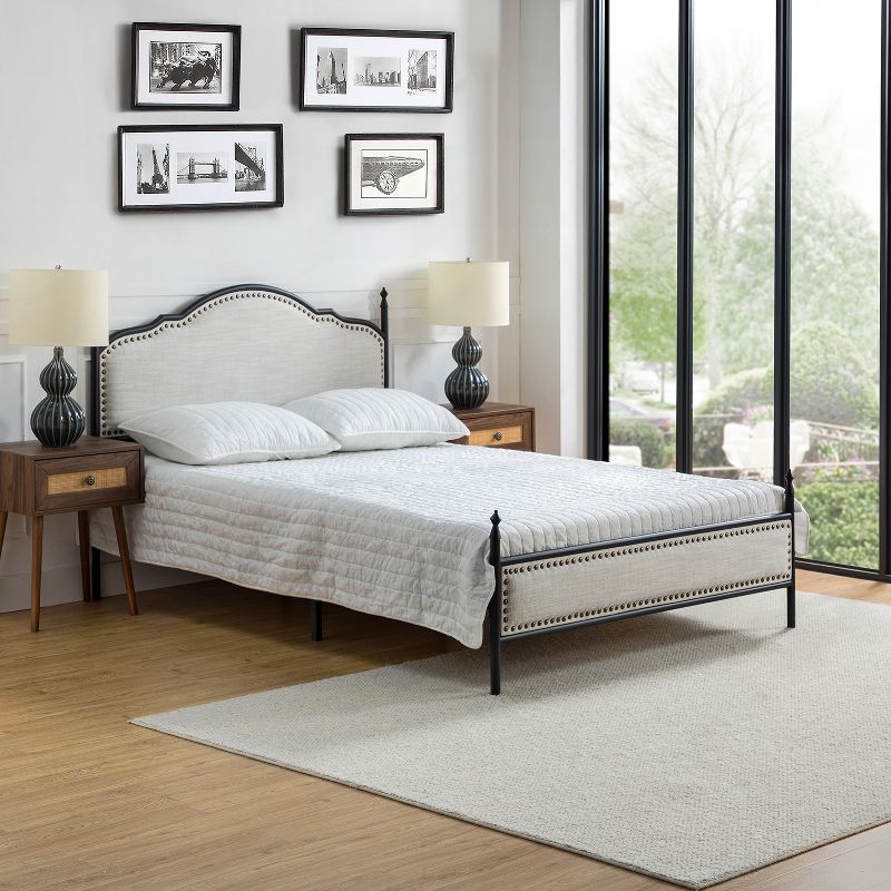 Hylario 56.2" Contemporary Platform Bed with Headboard and Footboard | ARTFUL LIVING DESIGN, 2 of 11