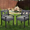 Aoodor Outdoor Chair Cushion 18'' x 19'' Soft and Fade-resistant Polyester, Two Sets of  Ties for High Adaptability, Set of 2 - 2 of 4