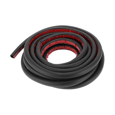 Unique Bargains Universal Car Weatherstrip Self Adhesive 20Ftx0.47" D-Shape EPDM