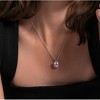 Pompeii3 5Ct Purple Amethyst Oval Pendant 14k Gold Women's Necklace 18" - 2 of 3