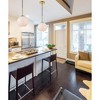 Elegant Lighting Baxter 1 Light Brass Pendant With Frosted White Glass - 2 of 4