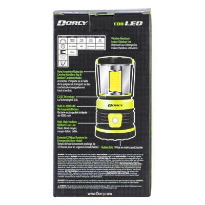 Dorcy 1800 Lumen Rechargeable LED Outdoor Lantern with Power Bank