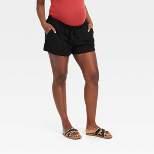 Under Belly Tie-Front Pull-On Maternity Shorts - Isabel Maternity by Ingrid & Isabel™