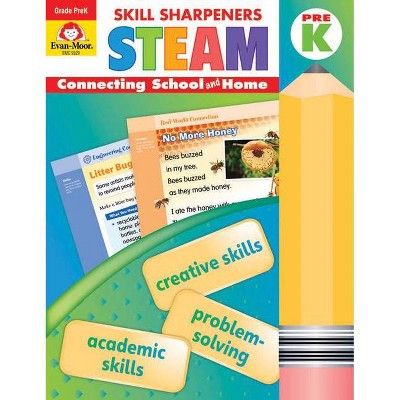 Skill Sharpeners: Steam, Grade Prek - by  Evan-Moor Educational Publishers (Paperback)