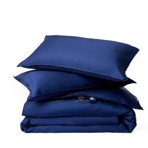 Canadian Down & Feather Company - 3 Piece Duvet Cover Set with 3-Sided Zipper, Whale - 1 of 4