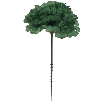 Floral Home 5" Stem Long Emerald Carnation Pick - 100-Piece