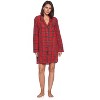 Ashford & Brooks Women's Woven Long Sleep Shirt Nightshirt - 2 of 4