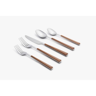 20pc Esben Beachwood Flatware Set - Cambridge Silversmiths