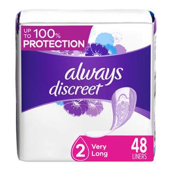 Poise Lightest Absorbency Daily Microliners Long Incontinence Panty Liners,  50 ct - Kroger