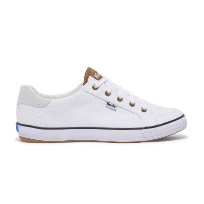 Женские кроссовки Keds Women's Center III Canvas Lace Up Sneakers White/Navy 9 — фото 2