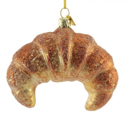 Noble Gems 3.75" Croissant Food French Crescent Pastry  -  Tree Ornaments