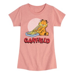 Girls' - Garfield - Garfield Lasagna Fitted Short Sleeve Graphic T-Shirt - 1 of 4