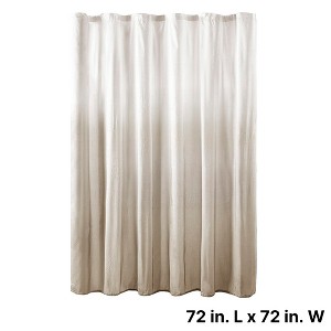 Rbied 72" x 72" Ombre Printed Seersucker Shower Curtain - 1 of 4