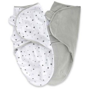 Ely's & Co. Adjustable Swaddle Blanket Infant Baby Wrap 2 Pack - 1 of 4