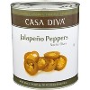 Casa Diva Nacho Sliced Jalapeño Peppers - Case of 6 - 105 oz - 2 of 2