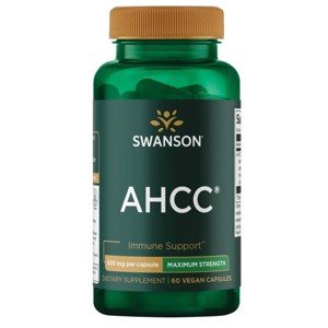 Swanson AHCC - Maximum Strength, Supports A Healthy Immune Defense System & Offers Antioxidant Liver Support, 500 mg (60 Capsules). - 1 of 3