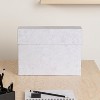 Bigso Lovisa Fiberboard Label Frame - 12 File Storage Box - Sturdy Paperwork Storage Box with Metal Label Holder - 3.7in x 13in x 9.4in - 2 of 4