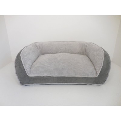 Arlee Home Fashions Deep Seated Lounger Sofa and Couch Style Charcoal Dog Bed - 40x25