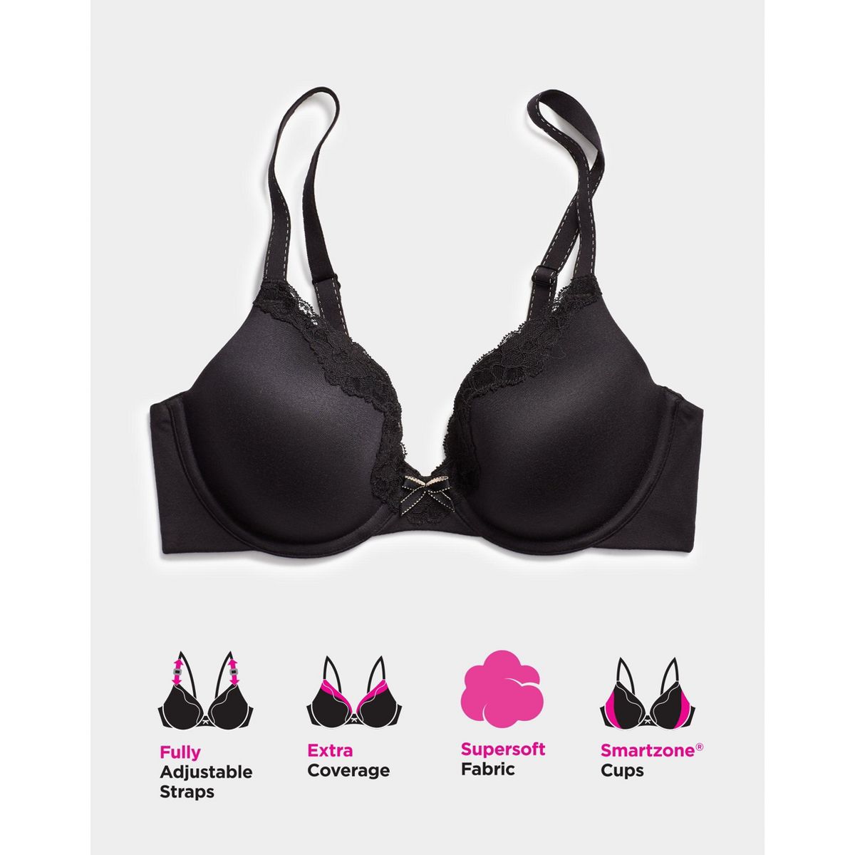 Comfort Devotion Convertible Underwire Bra, Full Coverage - thumbnail 6