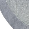 Northlight 48" Gray and Silver Faux Fur Snake Skin Pattern Christmas Tree Skirt - image 2 of 4