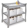 Badger Basket Sleigh Style Baby Changing Table (Gray) - 3 of 4