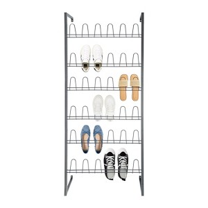 YIYIBYUS Metal Shoe Organizer, Wall Mounted Shoe Rack, Metal Hanging Shoe Rack - 1 of 4