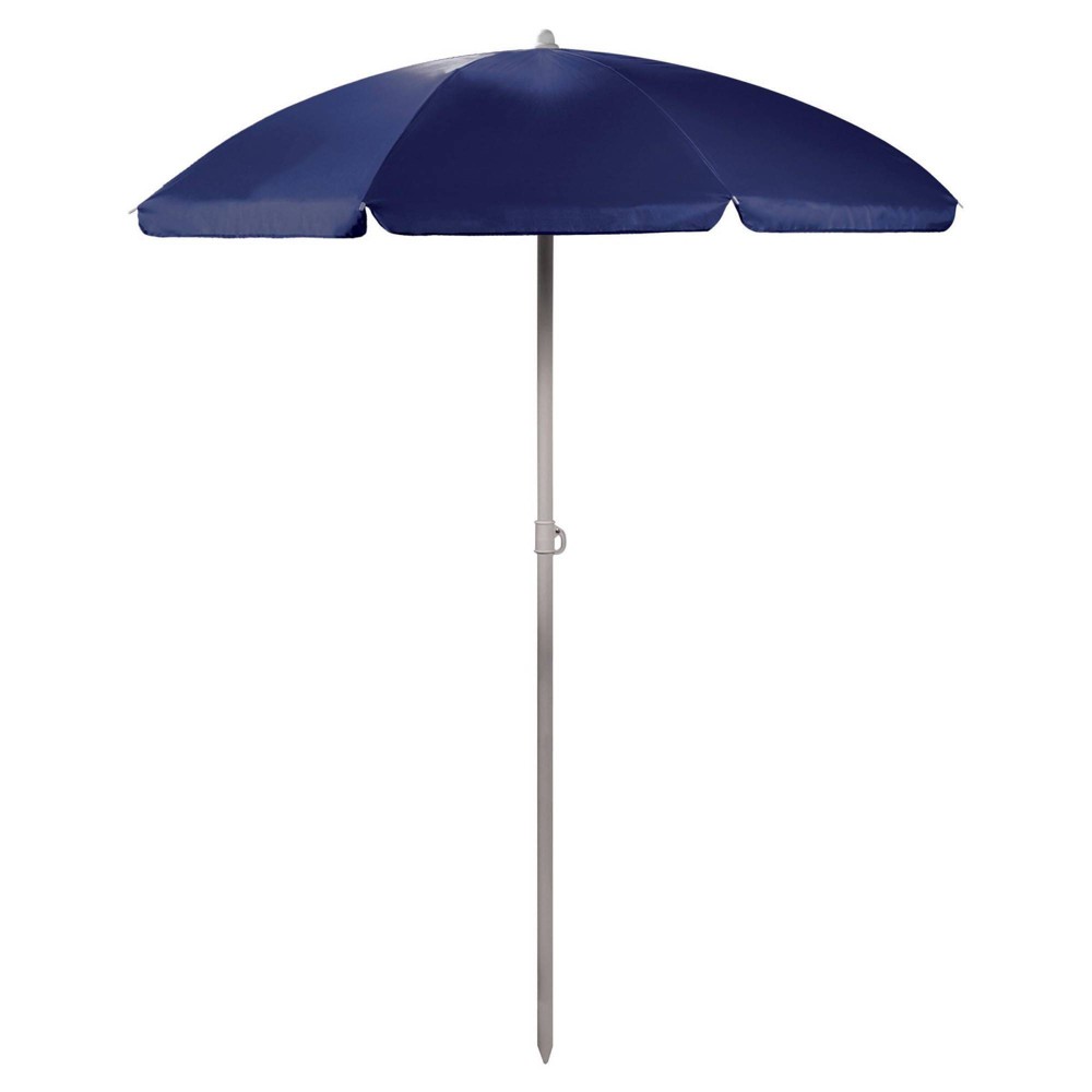 Picnic Time 5.5' Beach Compact Umbrella - Navy