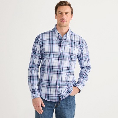 Lands' End Men's Tailored Fit No Iron Twill Long Sleeve Shirt