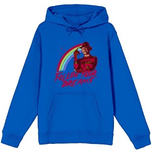 A Nightmare On Elm Street Follow Your Dreams Adult Long Sleeve Hoodie - 1 of 2