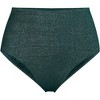 Lands' End Women's Chlorine Resistant Shine High Waisted Bikini Bottoms - 3 of 4