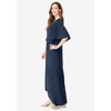 Roaman's Women's Plus Size Keyhole Hi-Low Midi Dress - 4 of 4