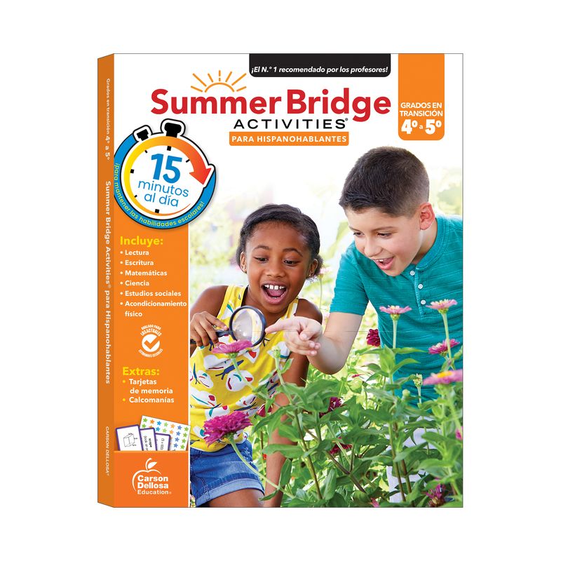 Summer Bridge Activities Spanish 4-5, Grades 4 - 5 - (Paperback), 1 of 2