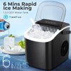 Portable Ice Maker,Countertop Model,Self-Cleaning,26.5lbs/24Hrs,6 Mins/9 Pcs Bullet Ice,Includes Ice Scoop and Basket - 4 of 4
