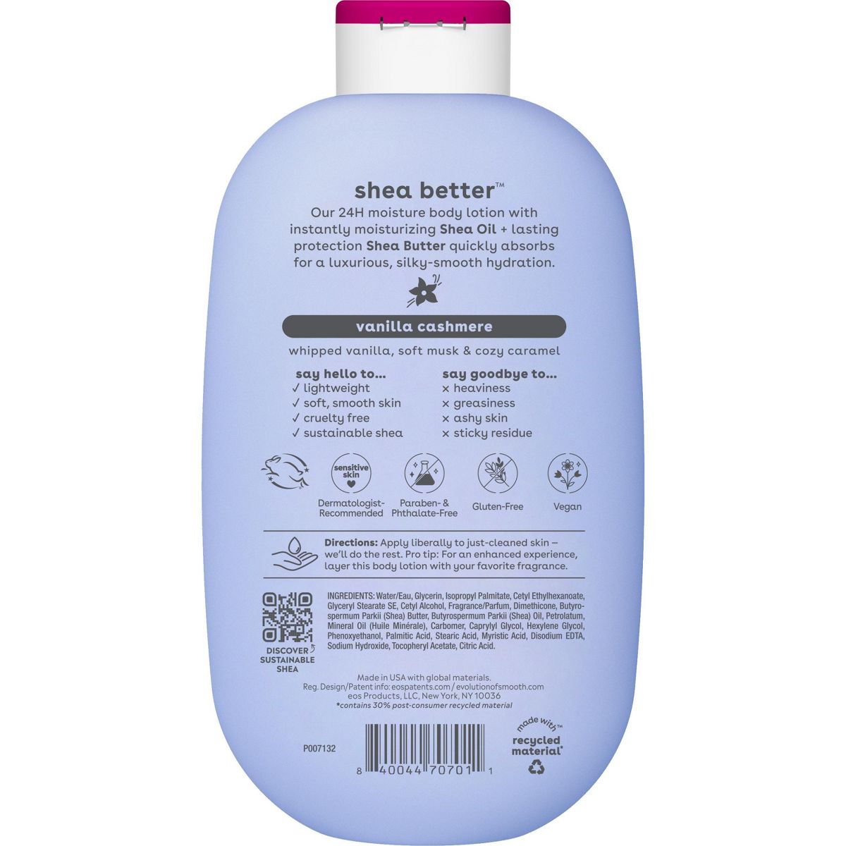 eos Shea Better Moisture Body Lotion - Vanilla Cashmere - 16 fl oz - thumbnail 2