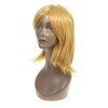 Unique Bargains Women's Halloween Wigs 18" Orange with Wig Cap Straight Hair - image 2 of 4