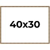PosterPalooza | Textured Gold Picture Frame - UV Acrylic, Backing Board, Hanging Hardware Included - 3 of 4