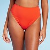 Women's High Waist High Leg Cheeky Bikini Bottom - Shade & Shore™ Red - image 4 of 4