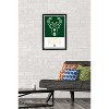 Trends International NBA Milwaukee Bucks - Logo 21 Framed Wall Poster Prints - 2 of 4