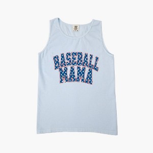 Simply Sage Market Women's Baseball Mama Varsity Stars Garment Dyed Heavy Weight Tank - 1 of 2